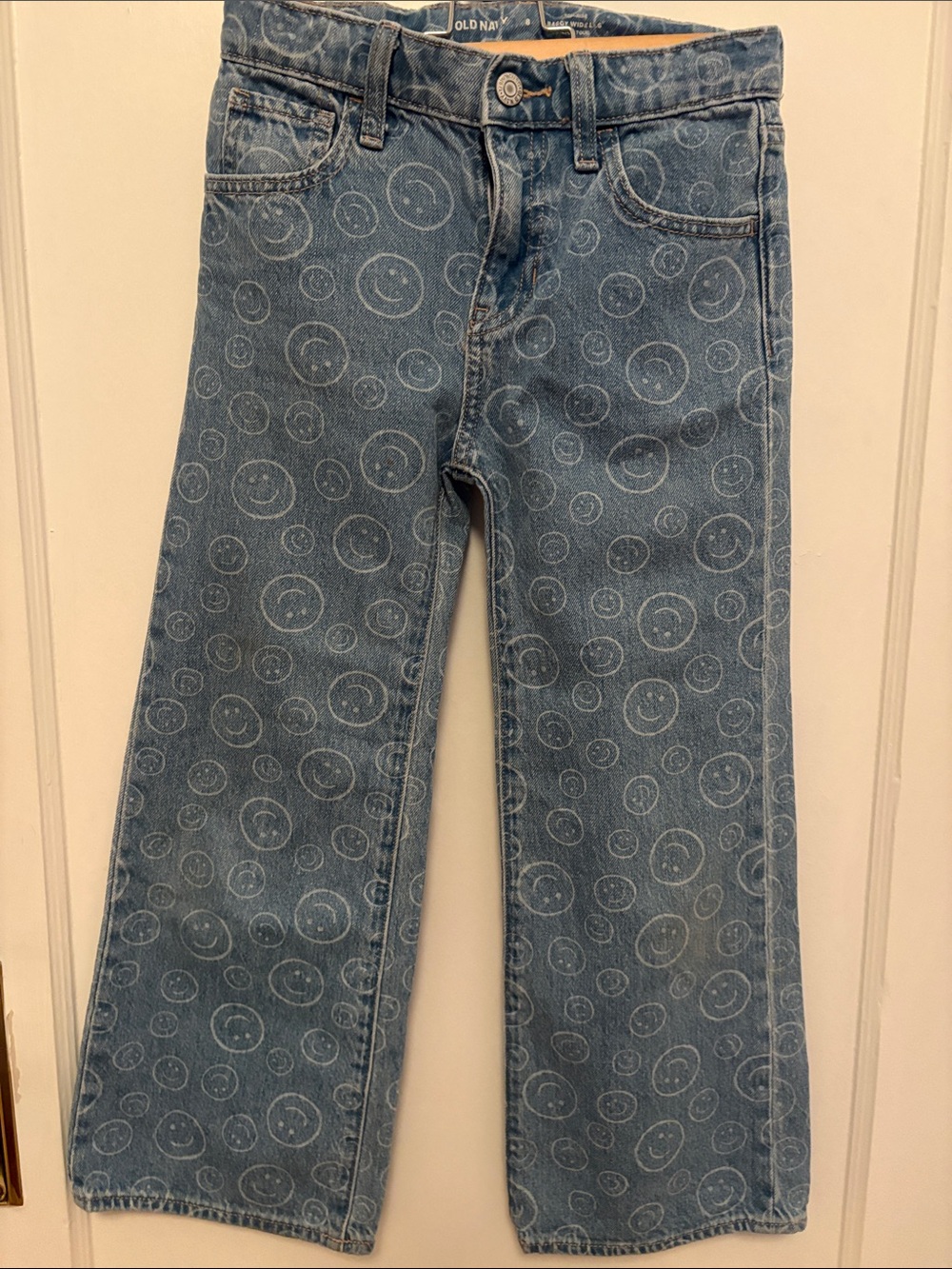 Old Navy Blue Smiley-Print Jeans